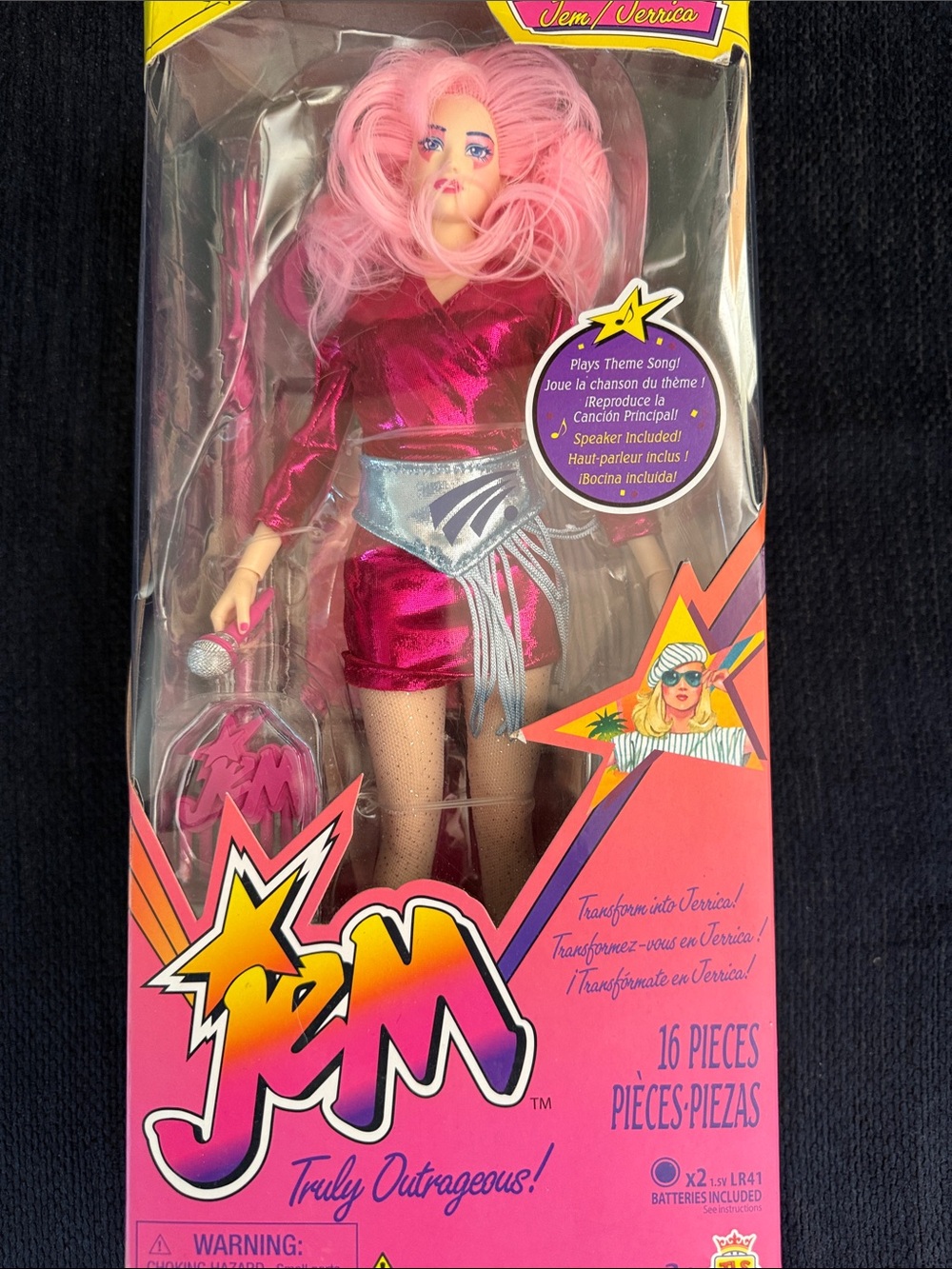 Jem And The Holograms 12" Fashion Doll 40th Anniversary Loyal Subjects 2025